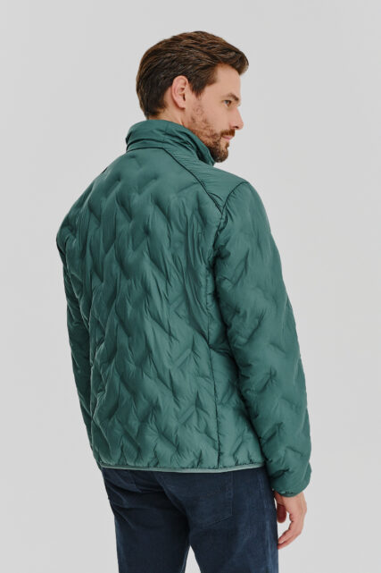 Kurtka Pikowana Zielona Pierre Cardin