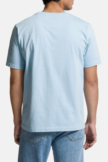 T-shirt Błękitny z Logo Baldessarini