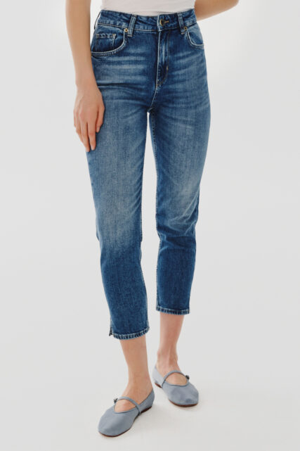Spodnie damskie Jeansowe Cropped Niebieskie JOOP