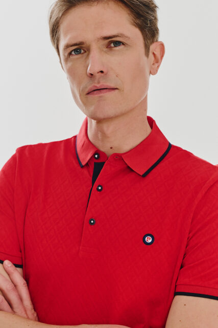 Koszulka męska Polo Czerwona Pierre Cardin