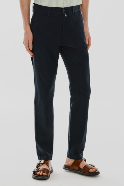 Spodnie męskie Chino Lyon Granatowe Pierre Cardin