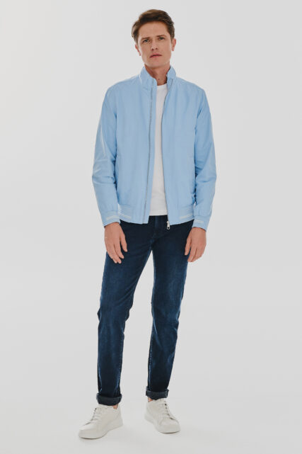 Kurtka męska Bomber Jasnobłękitna Pierre Cardin