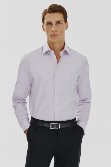 Koszula Gładka Wrzosowa Paulo