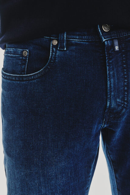 Spodnie Lyon Jeans z Lyocellem Granatowe Pierre Cardin