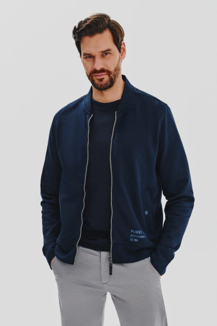 Bluza Granatowa Rozpinana Pierre Cardin