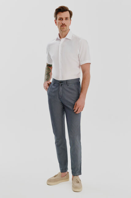 Spodnie Chino Calais Granatowo-Szare Pierre Cardin