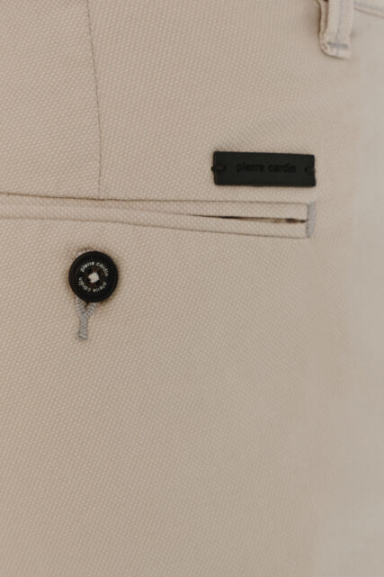 Spodnie Chino Calais Beżowe Mikrowzór Pierre Cardin