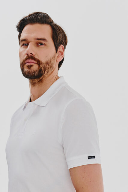 Koszulka Polo Biała Pierre Cardin