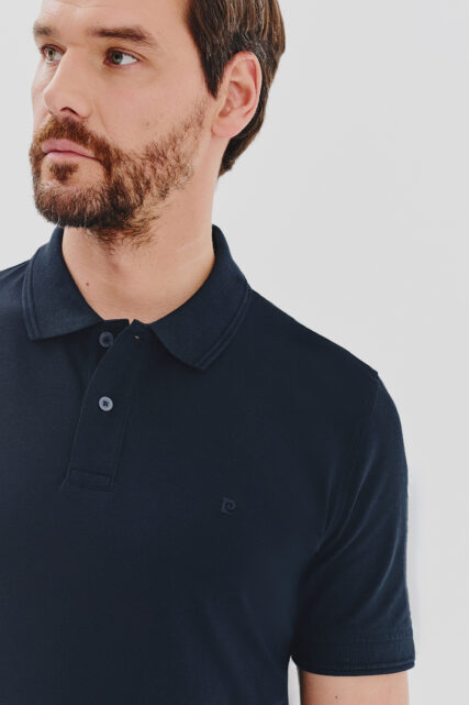 Koszulka Polo Granatowa Pique Pierre Cardin