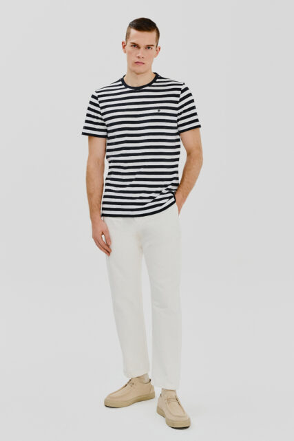 T-shirt Bawełniany w Paski Pierre Cardin