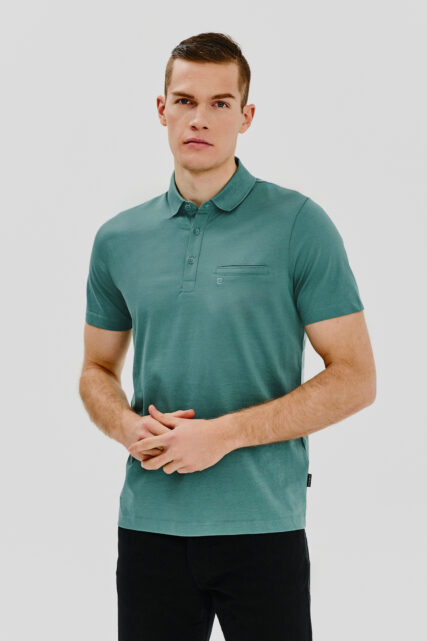 Koszulka Polo Miętowa Pierre Cardin