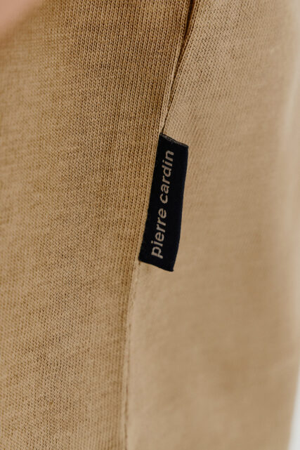 T-shirt Bawełniany Beżowy Pierre Cardin