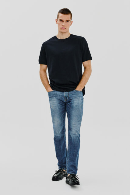 T-shirt Bawełniany Granatowy Pierre Cardin