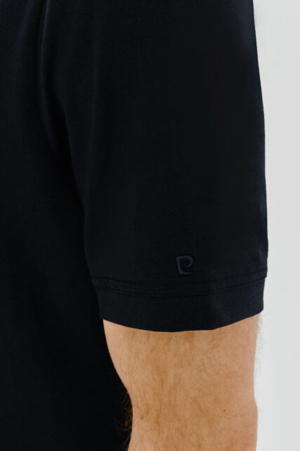 T-shirt Bawełniany Granatowy Pierre Cardin
