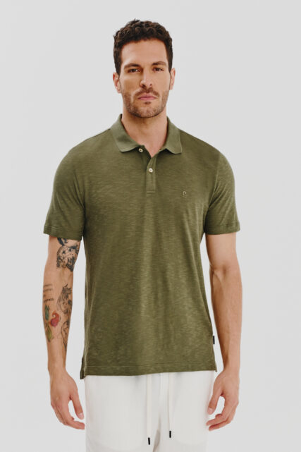 Koszulka Polo Oliwkowa Pierre Cardin