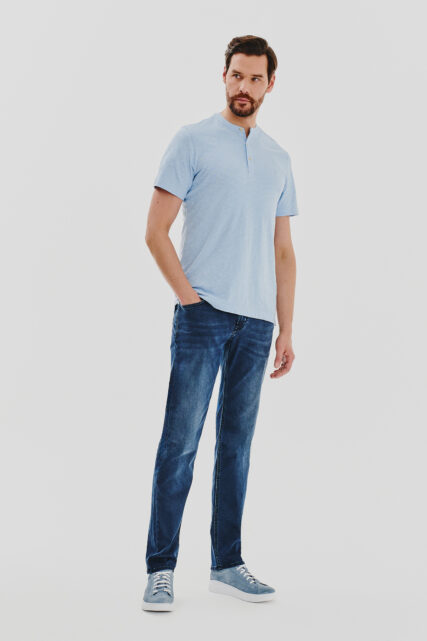 Spodnie Jack Jeans Elastyczne Ciemnoniebieskie Pierre Cardin