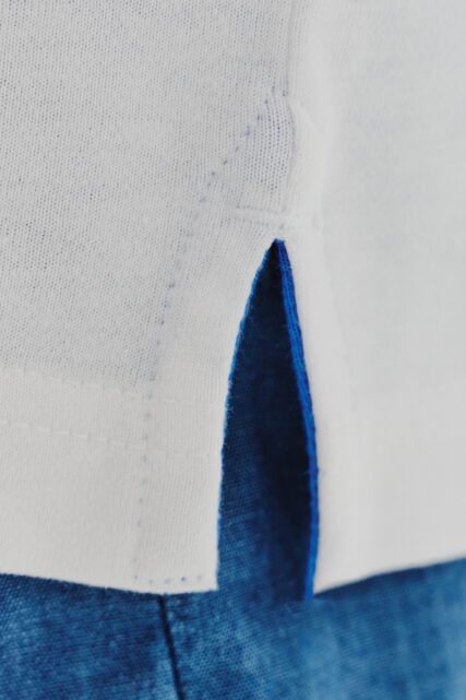 Koszulka Polo Jersey Biała z Kieszonką Pierre Cardin