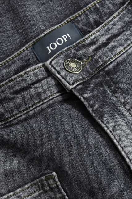 Jeansy Elea o Kroju Bootcut Ciemnoszare JOOP