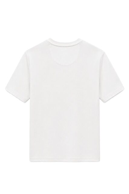 Biały T-shirt z Kolorowym Nadrukiem Pierre Cardin