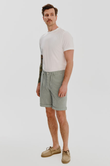 Szorty Garniturowe Theo w Prążek Pierre Cardin