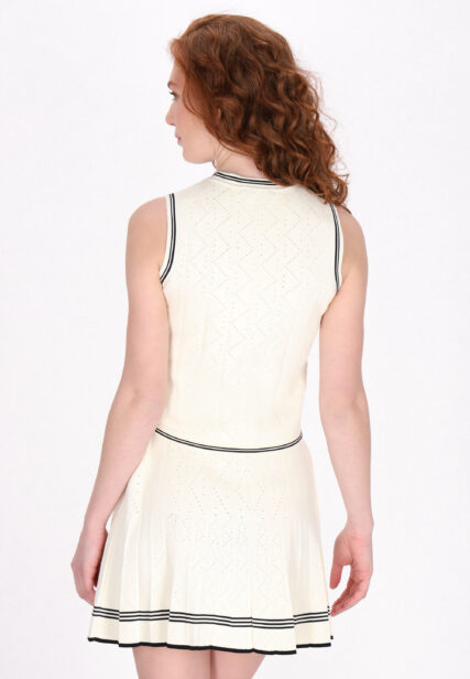 Dzianinowy Top Bez Rękawów Off-White Dreimaster
