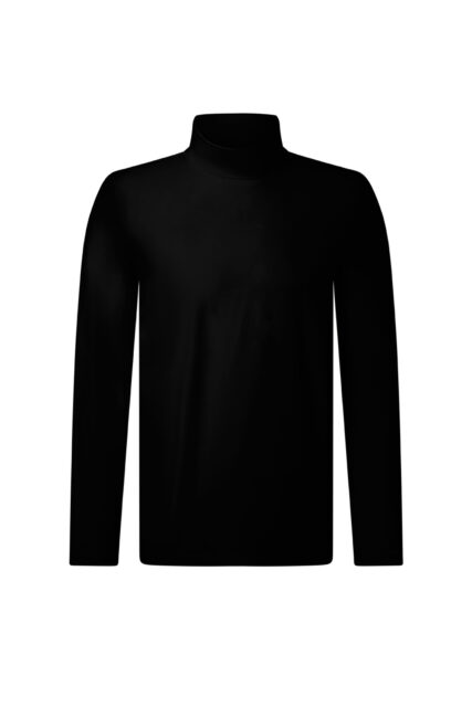 Longsleeve z Golfem Czarny Pierre Cardin