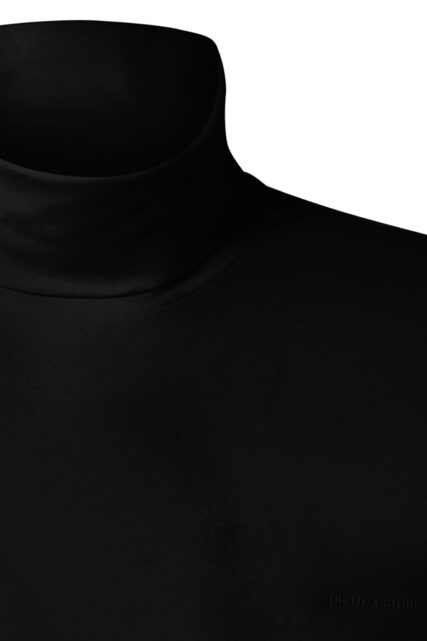 Longsleeve z Golfem Czarny Pierre Cardin