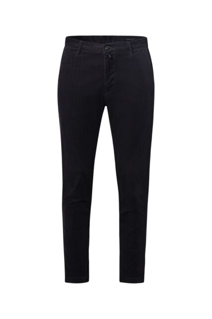 Spodnie Chino Colmar Grafitowe z Mikrowzorem Pierre Cardin