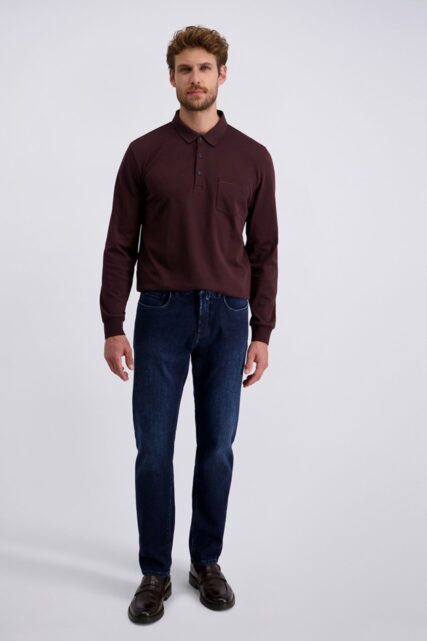 Niebieskie Jeansy Lyon z Kaszmirem Pierre Cardin