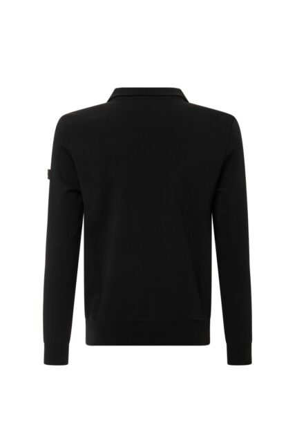 Rozpinana Bluza ze Stójką Czarna Pierre Cardin