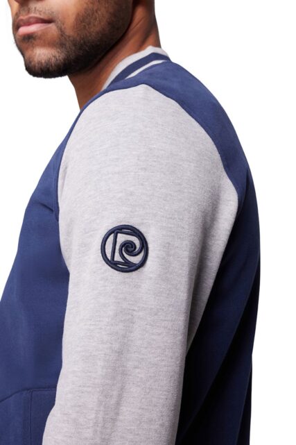 Bluza w Stylu College Niebiesko-Szara Pierre Cardin