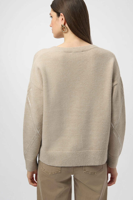 Sweter V-neck Beżowy Joseph Ribkoff