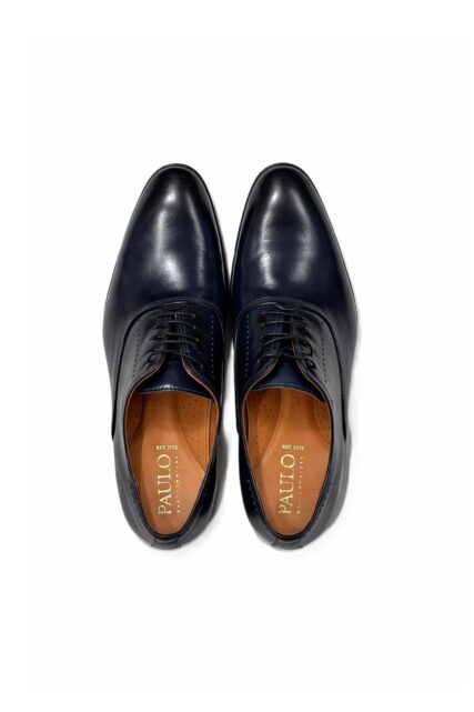 Granatowe Buty Oxford Paulo
