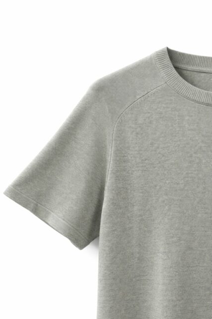 Oliwkowy T-shirt z Tencelu i Lnu Paulo