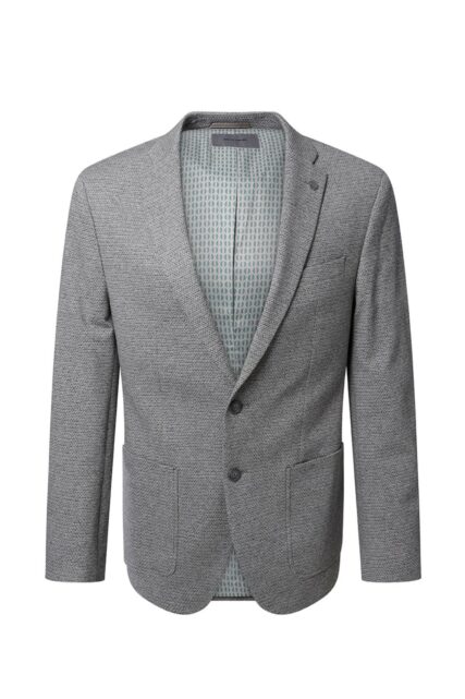 Marynarka Michel Szara ze Wzorem Pierre Cardin