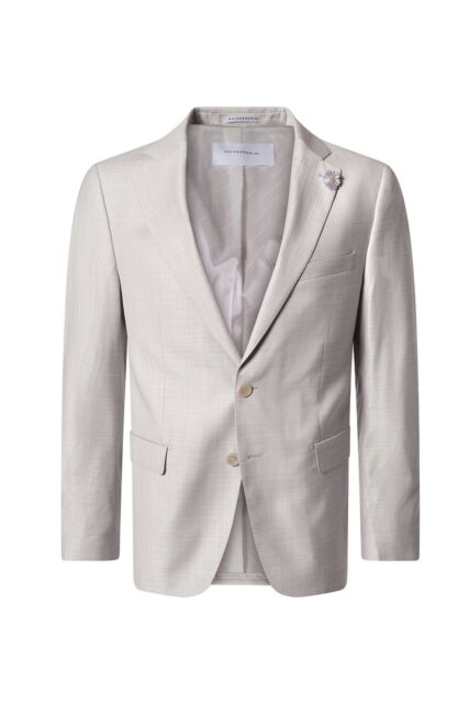 Marynarka Garniturowa Serano Beżowo-Szara Baldessarini