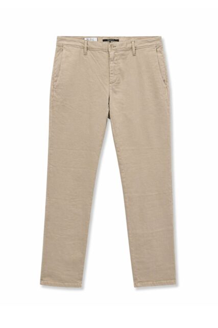 Beżowe Jeansy o Kroju Chino Rob Alberto