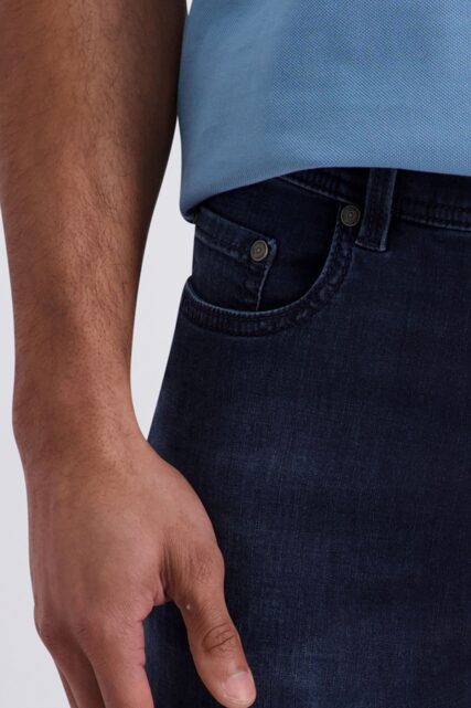 Granatowe Szorty Jeansowe Pierre Cardin