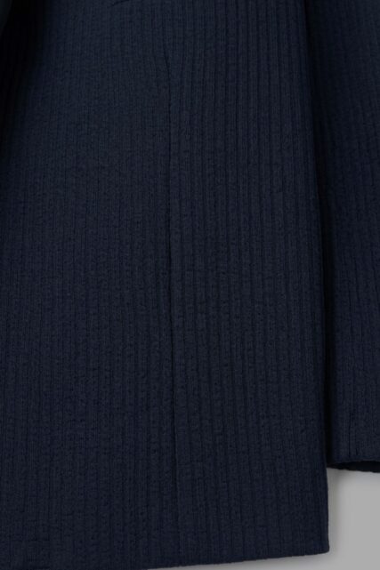 Granatowa Marynarka Mael ze Strukturą Pierre Cardin