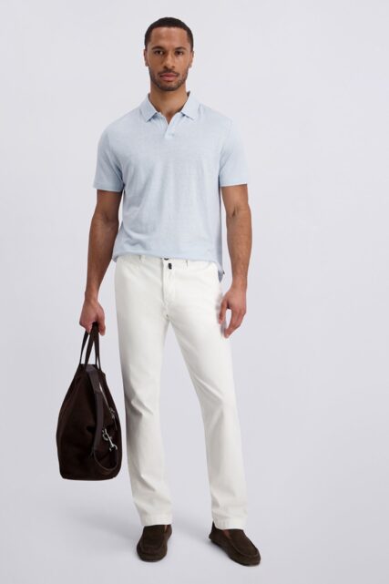Spodnie Chino Castres Białe Pierre Cardin