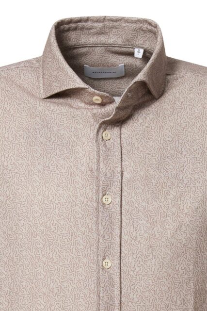 Koszula Hugh Beżowa ze Wzorem Baldessarini