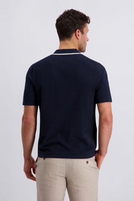Granatowe Polo w Romby Pierre Cardin