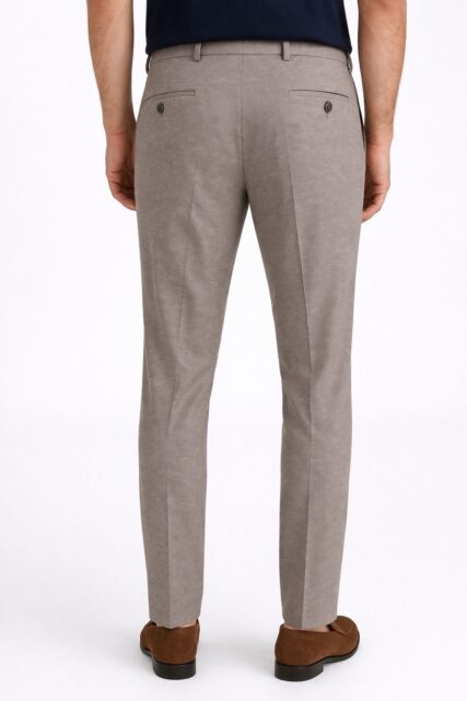 Brązowe Spodnie z Jerseyu Rick Pierre Cardin