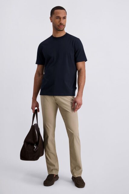 Granatowy T-shirt z Bawełny Pierre Cardin