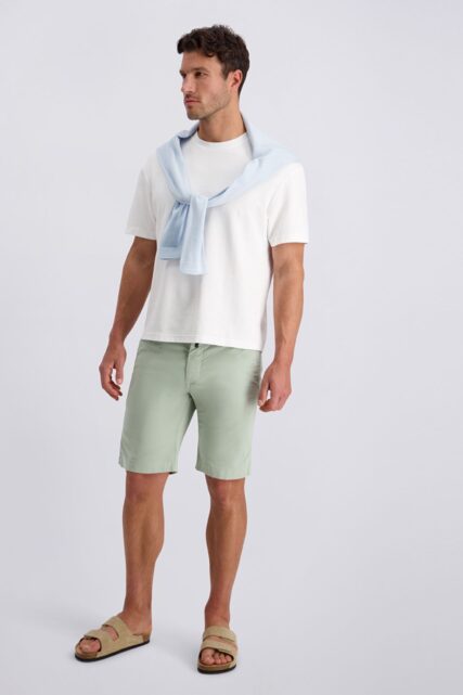 Szorty Chino z Bawełny Pistacjowe Pierre Cardin
