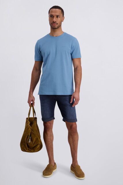 Granatowe Szorty Jeansowe Pierre Cardin