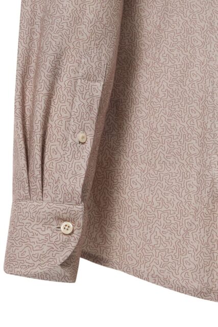 Koszula Hugh Beżowa ze Wzorem Baldessarini