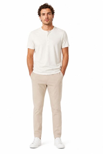 T-shirt Serafino Off-white Pierre Cardin