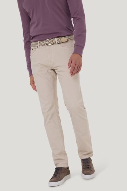 Jasnobeżowe Jeansy Lyon Pierre Cardin