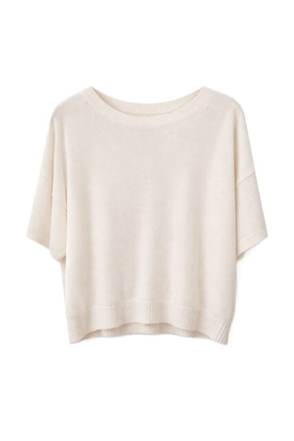 Dzianinowa Bluzka z Mieszanki Wiskozy Kaos